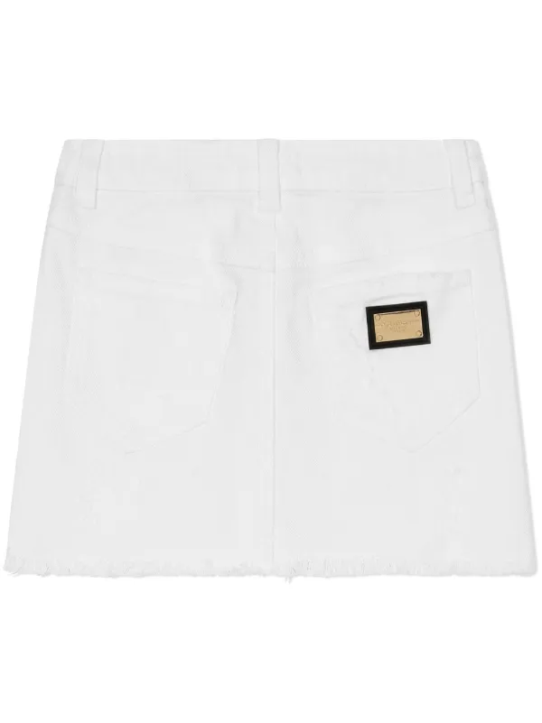 White denim skirt kids 2025