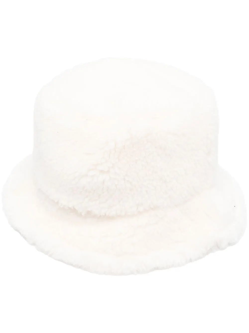 

STAND STUDIO faux-shearling bucket hat - White
