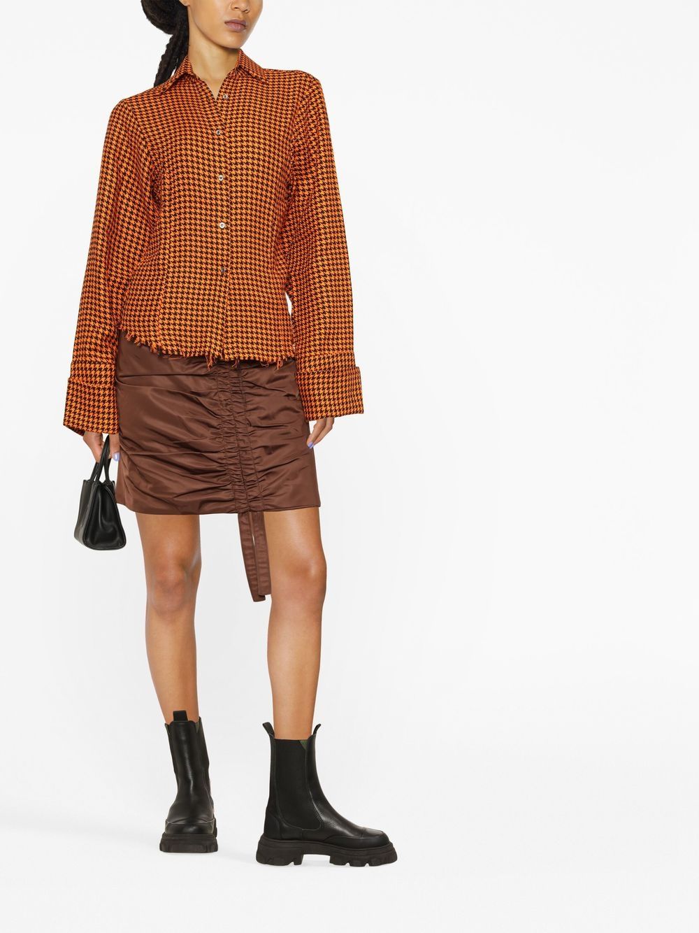 Image 2 of Marques'Almeida houndstooth long-sleeve shirt