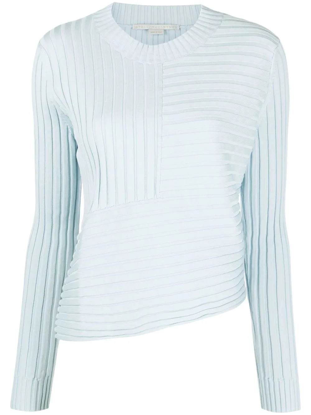 

Stella McCartney asymmetric ribbed top - Blue