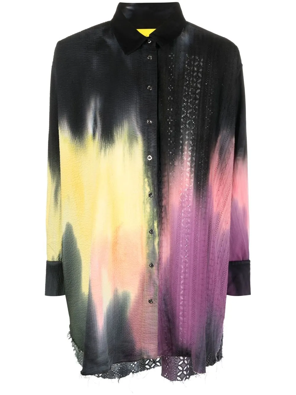 

Marques'Almeida tie-dye print shirt - Black