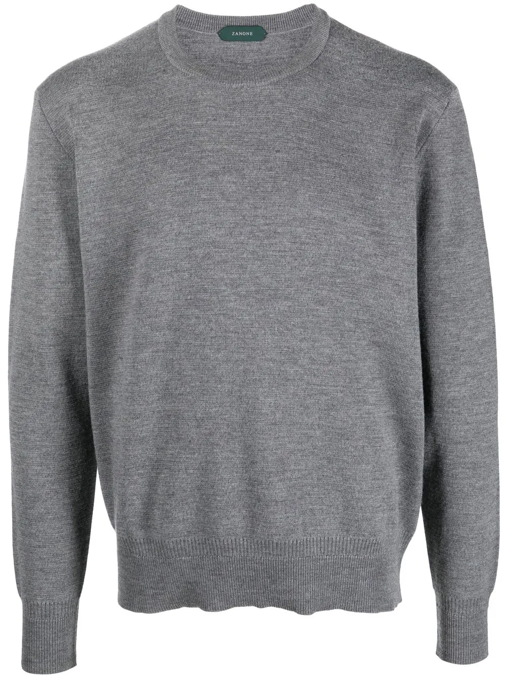 

Zanone fine-knit virgin wool jumper - Grey