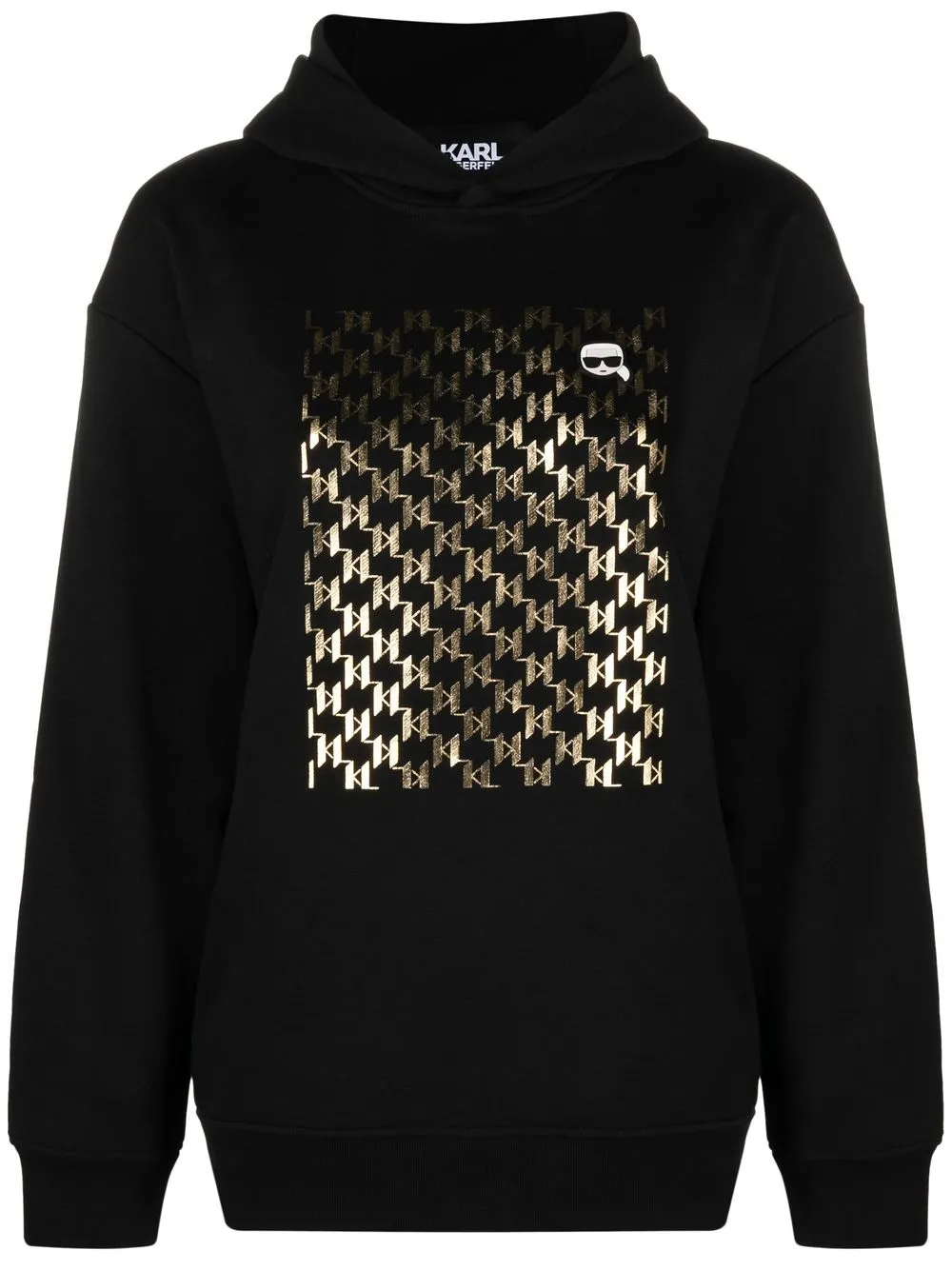 

Karl Lagerfeld hoodie con estampado gráfico - Negro