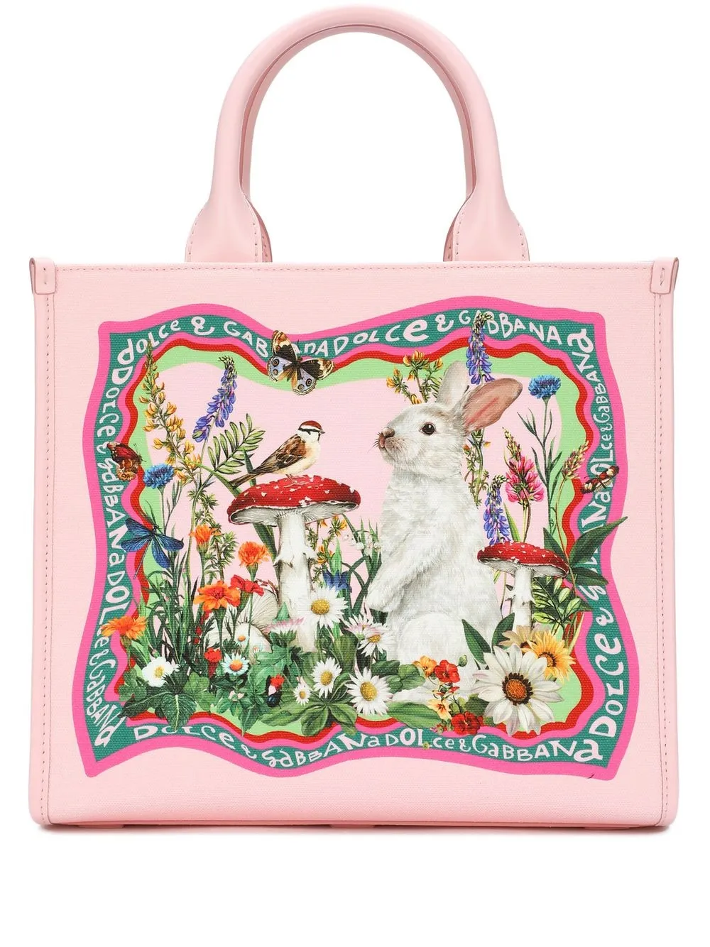 

Dolce & Gabbana tote con naturaleza estampada - Rosado