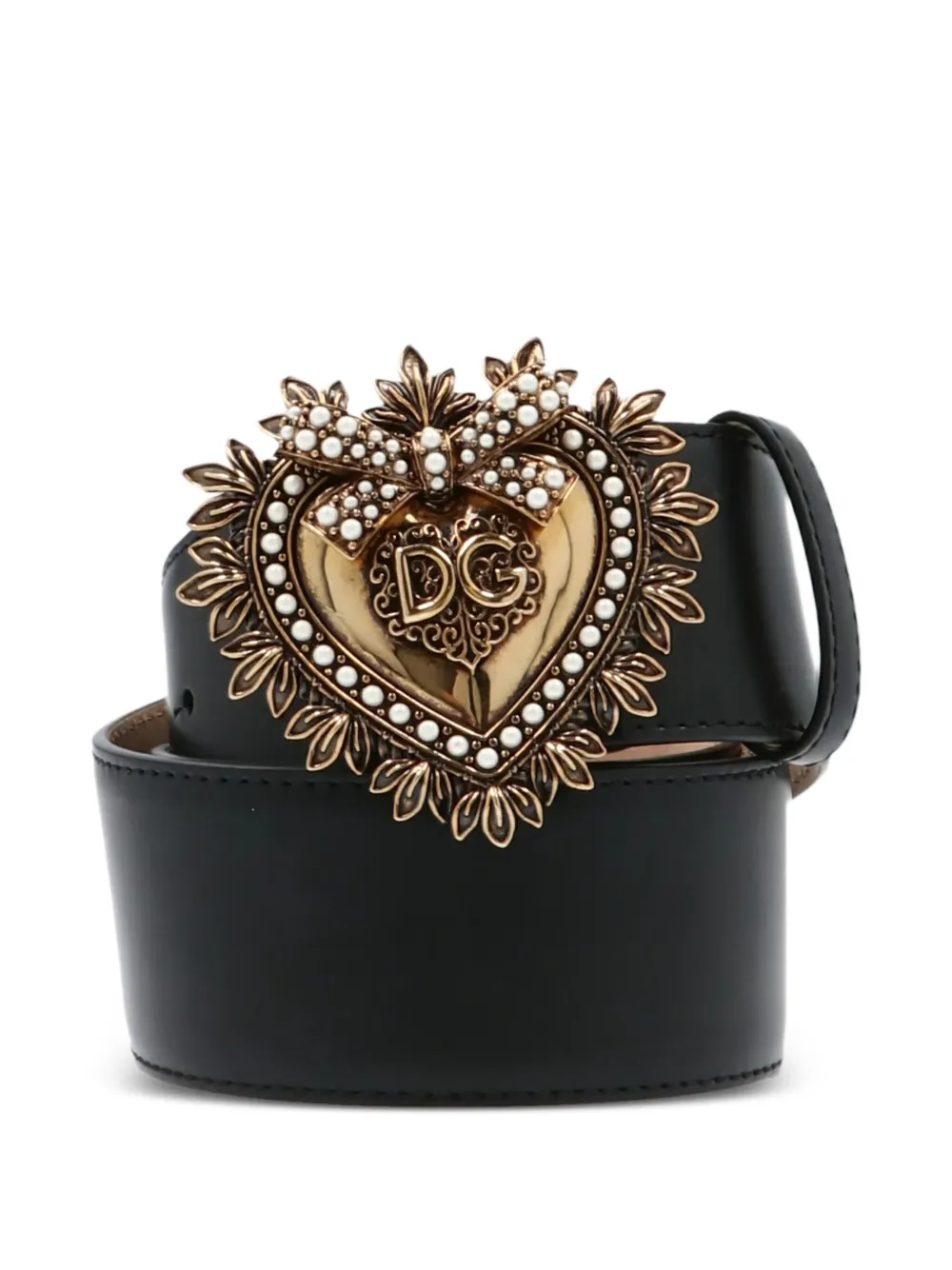 Dolce & Gabbana Devotion leather belt | Black | Image 1