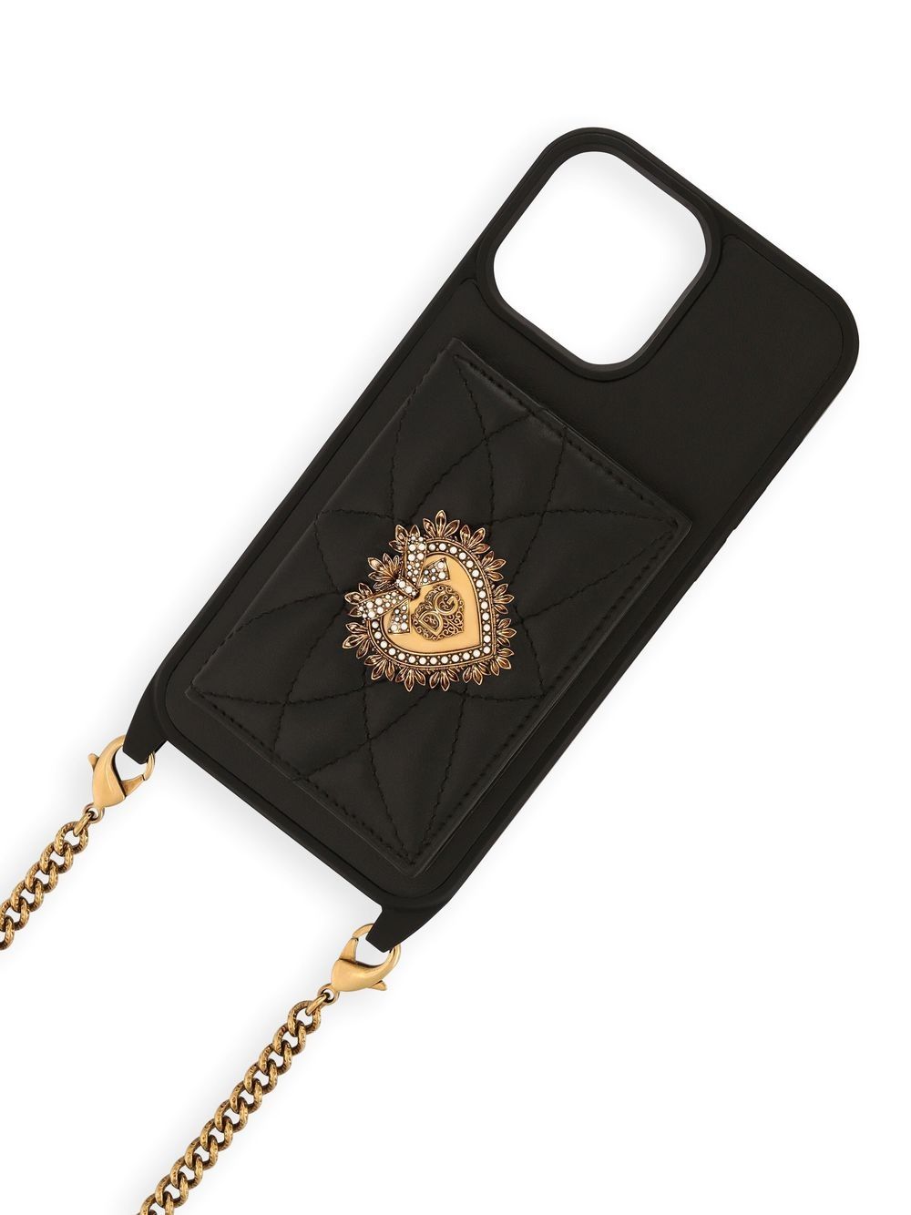 Dolce & Gabbana Sacred Heart Iphone 13 Pro Max Case In Black