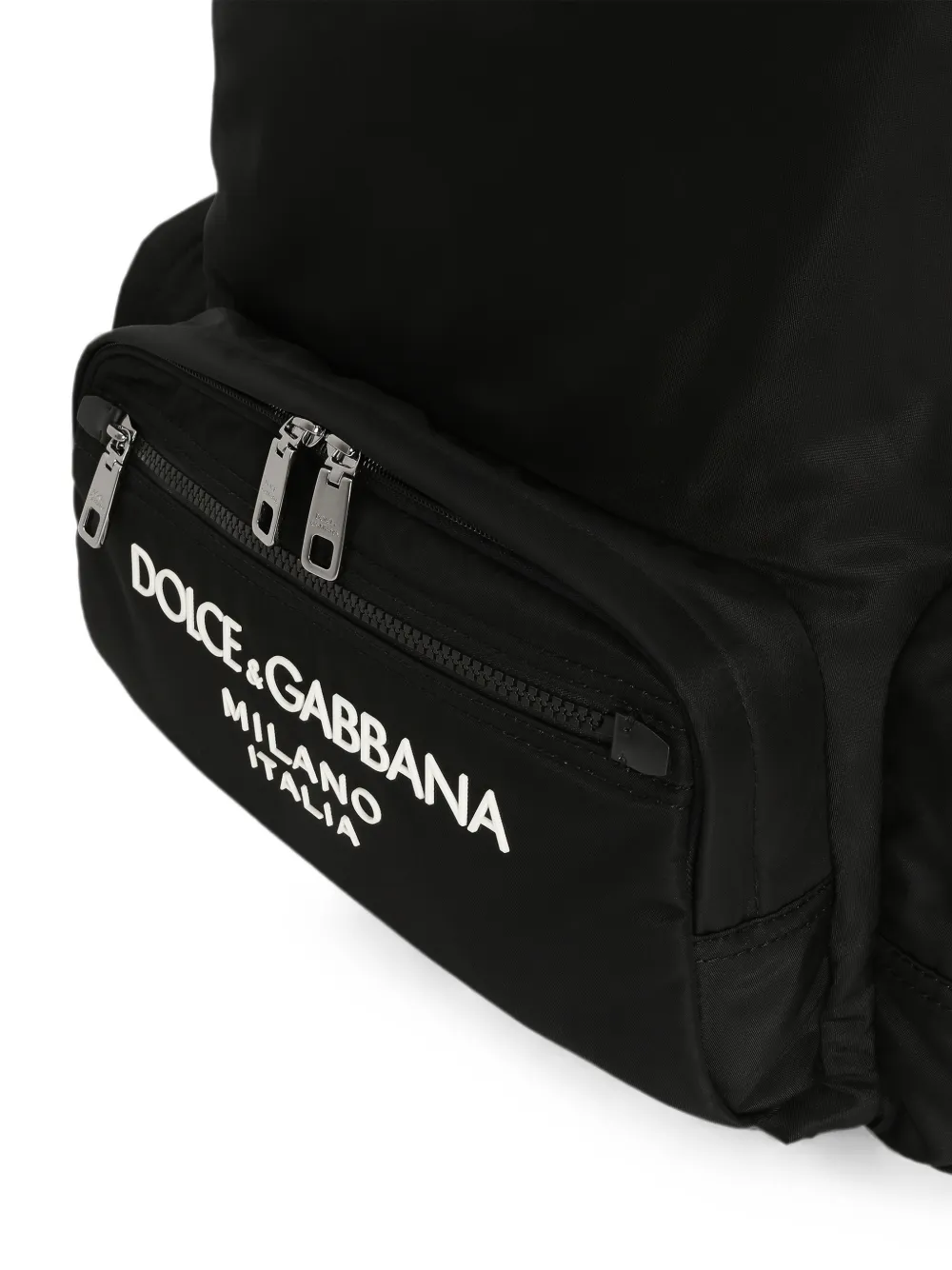 Dolce & Gabbana logo-stamp Backpack | Black | FARFETCH