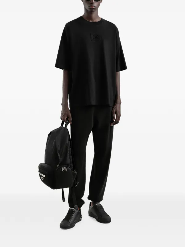 Dolce & Gabbana logo-stamp Backpack | Black | FARFETCH