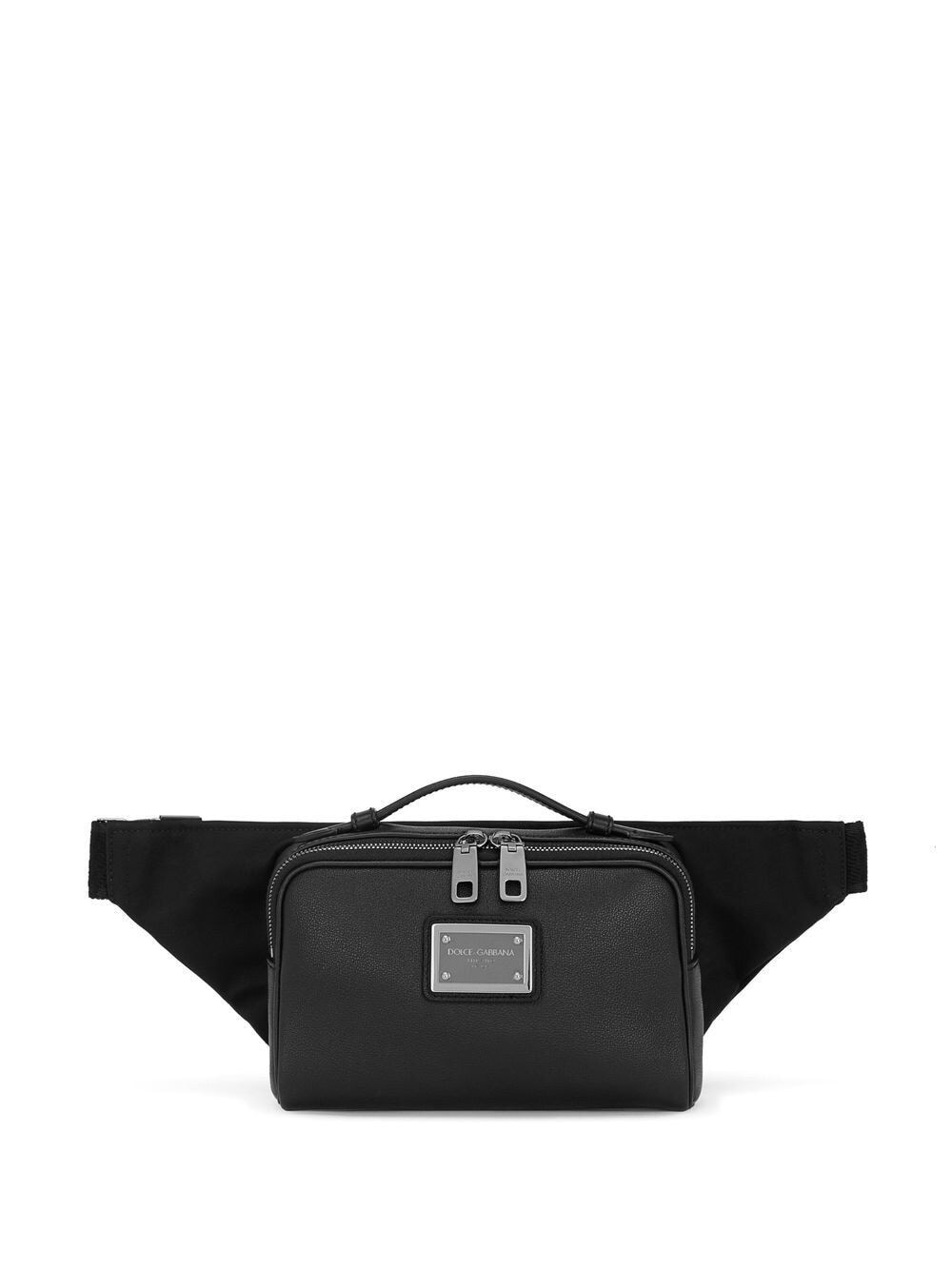 Dolce & Gabbana Logo-tag Belt Bag In Black