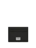 Dolce & Gabbana logo-tag leather card holder - Black