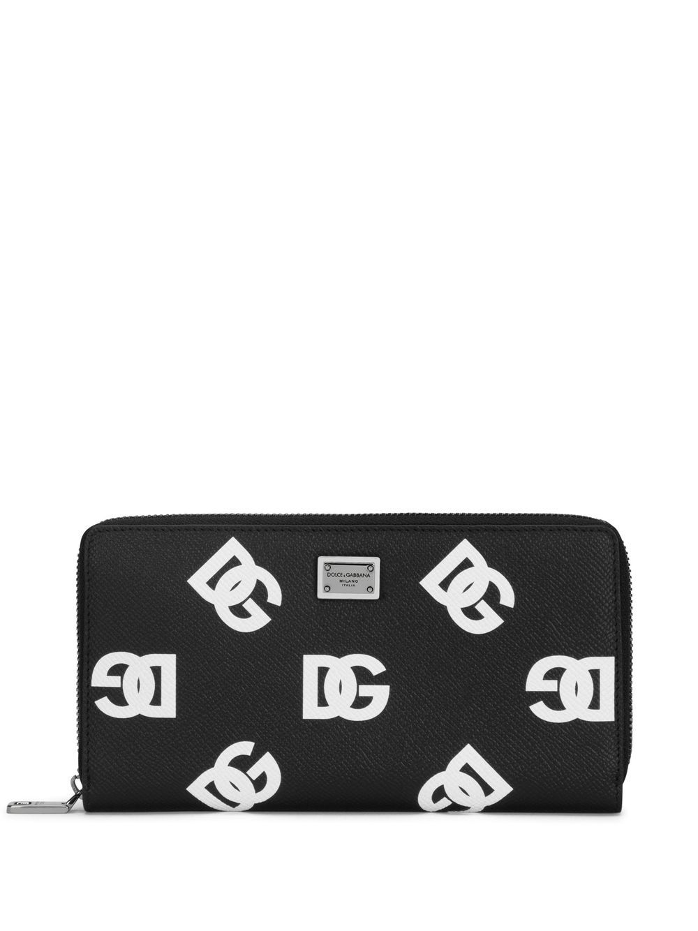 Dolce & Gabbana Portemonnaie Mit Logo-print In Black