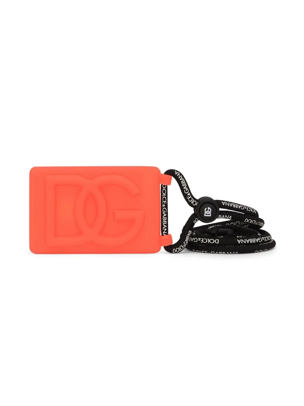 

Dolce & Gabbana logo-embossed strap cardholder - Orange