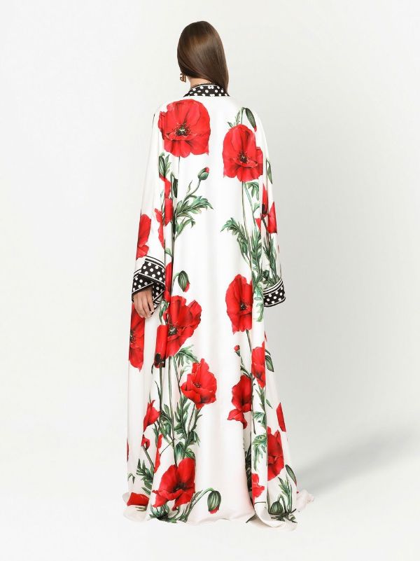 Dolce & Gabbana poppy-print Canvas Tote Bag - Farfetch