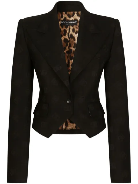 Dolce & Gabbana Blazer Spencer de lã em jacquard
