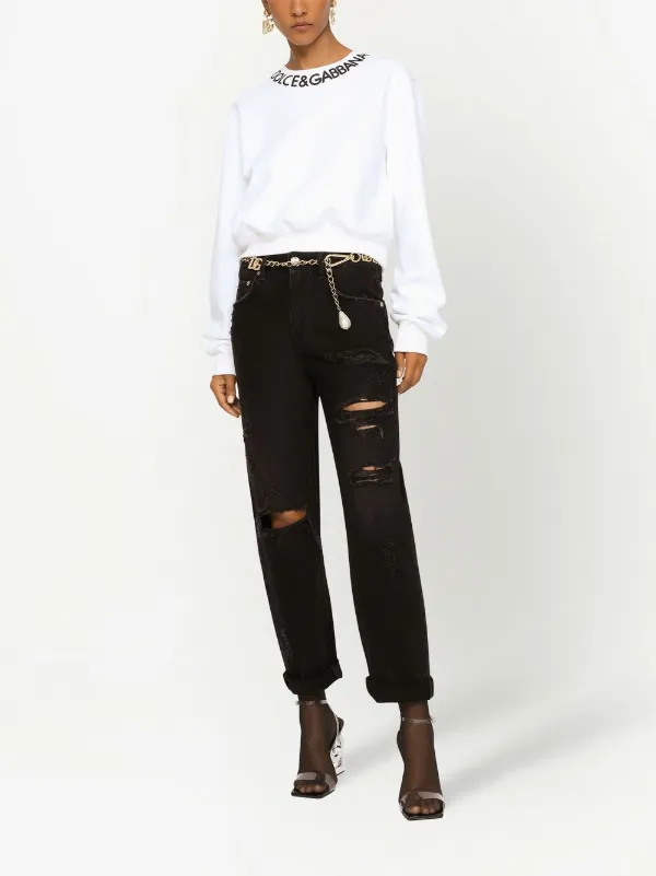 DOLCE & GABBANA クロップドスウェット DOLCE & GABBANA レッド クロップドスウェット 40 - メルカリ