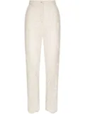 Dolce & Gabbana floral-lace trousers - White