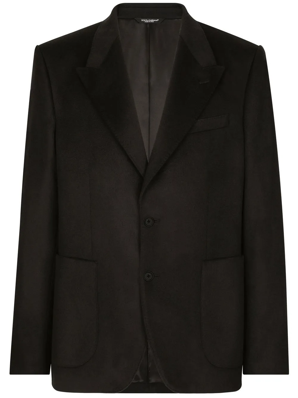 

Dolce & Gabbana single-breasted cashmere blazer - Black