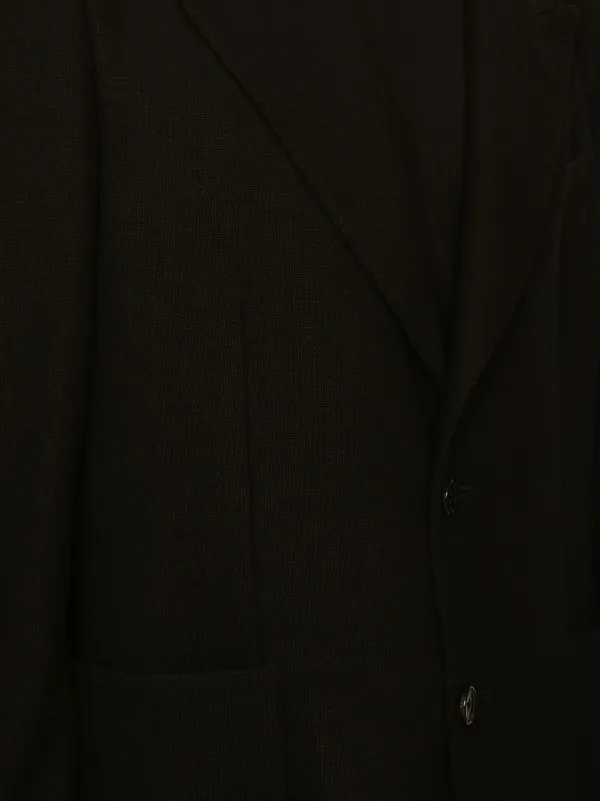 Dolce & Gabbana ファインニット シングルジャケット | ブラック
