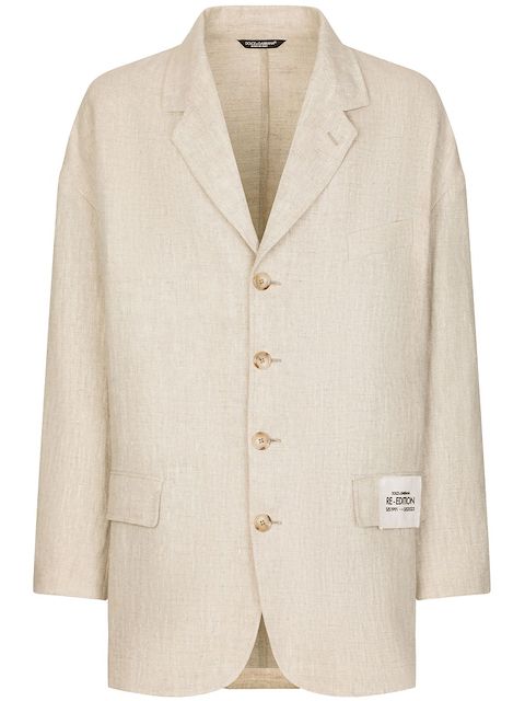 Dolce & Gabbana Sakko mit Logo-Patch
