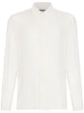 Dolce & Gabbana button-up satin shirt - White