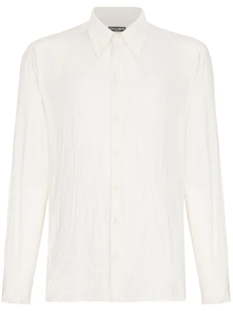 Dolce & Gabbana button-up satin shirt