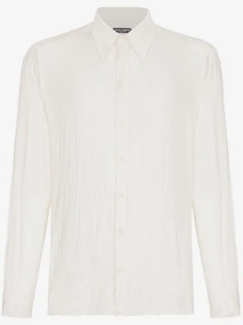 Dolce & Gabbana button-up satin shirt
