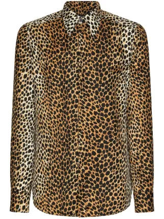 mens leopard dress shirt Leopard Short Sleeve Men Button Down Shirt, Animal Cheetah Print Casual Buttoned Up Summer Dress Shirt Collared Big Tall Plus Size Male M
