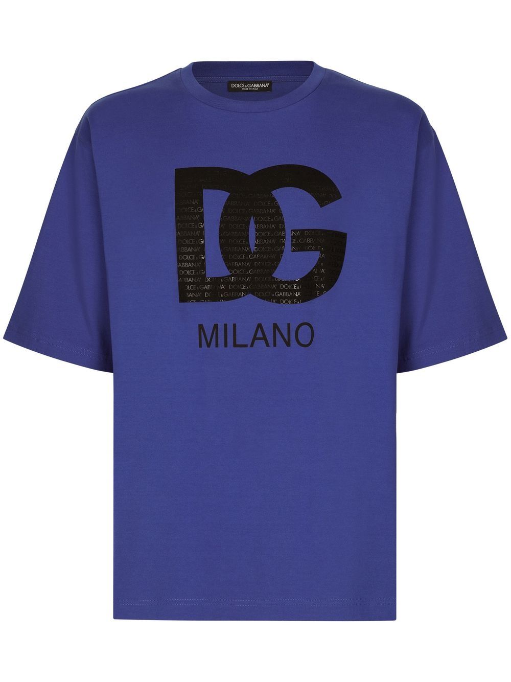 Dolce & Gabbana T-shirt Mit Logo-print In Blue
