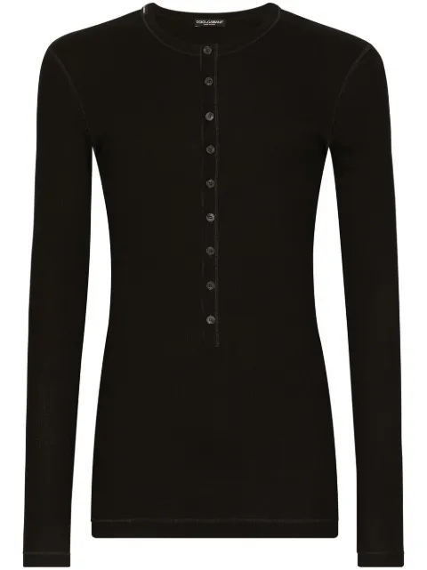 Dolce & Gabbana fine-rib cotton T-shirt
