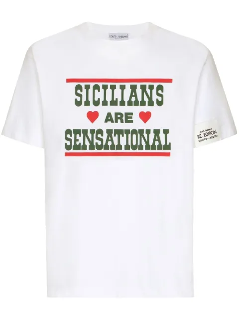 Dolce & Gabbana graphic-print cotton T-Shirt 