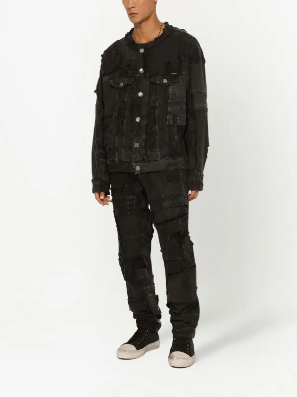 Dolce & Gabbana distressed-effect Denim Jacket - Farfetch