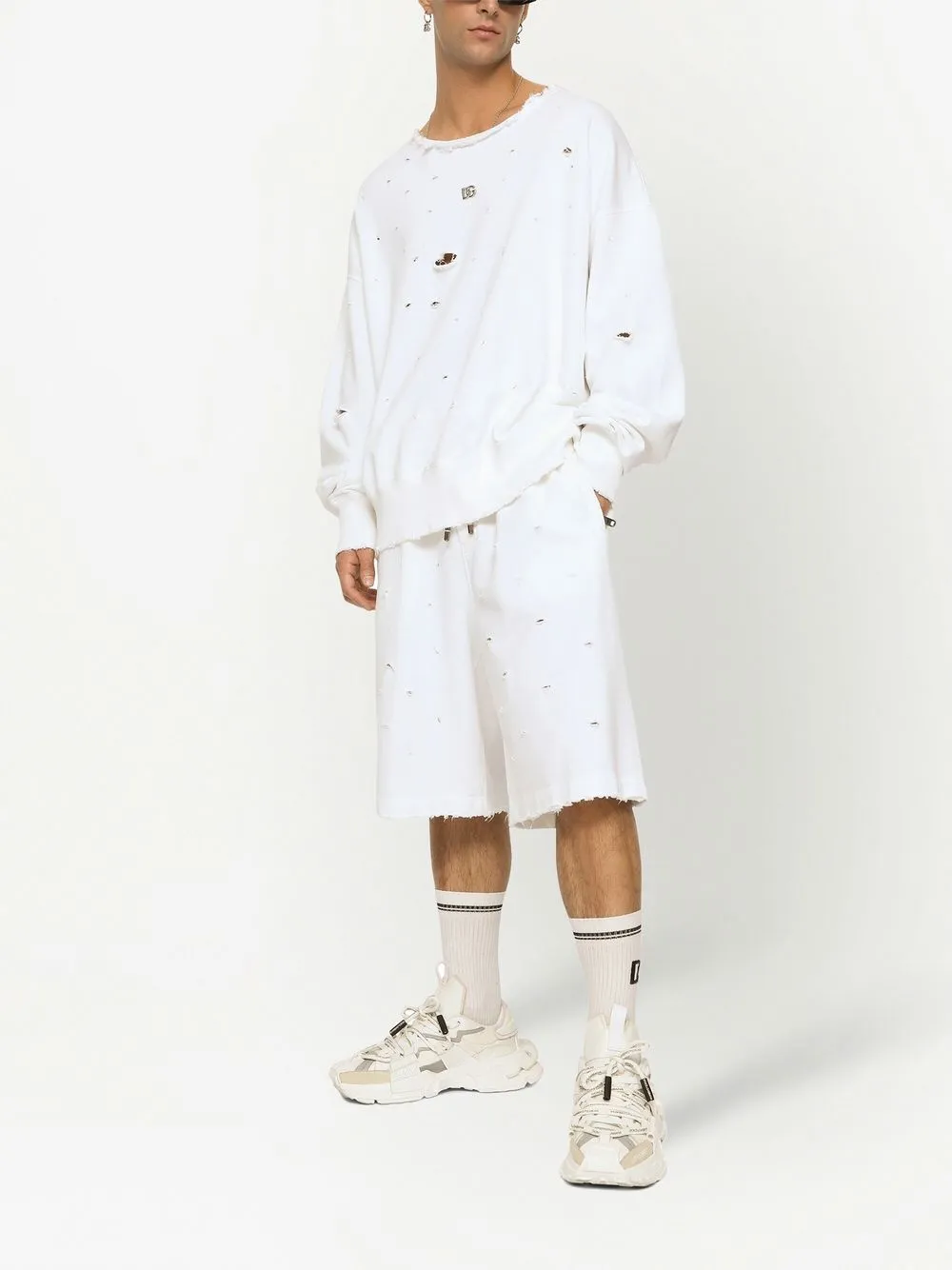 Dolce & Gabbana Oversized sweater - Wit