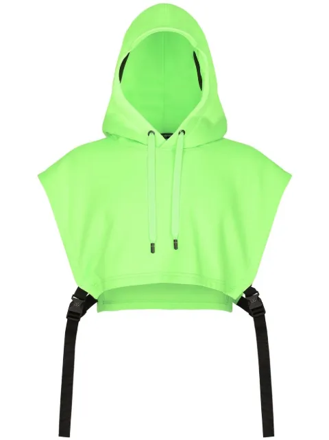 Dolce & Gabbana logo-print cropped hoodie