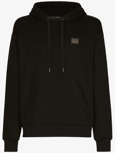 Dolce & Gabbana logo-tag drawstring hoodie
