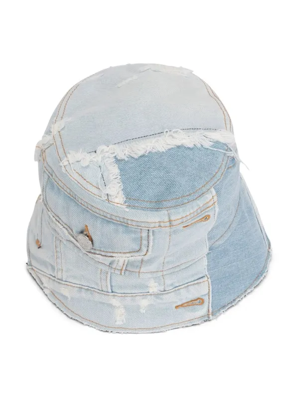 Dolce & Gabbana patchwork-denim Bucket Hat | Blue | FARFETCH