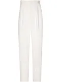 Dolce & Gabbana linen-silk tailored trousers - White