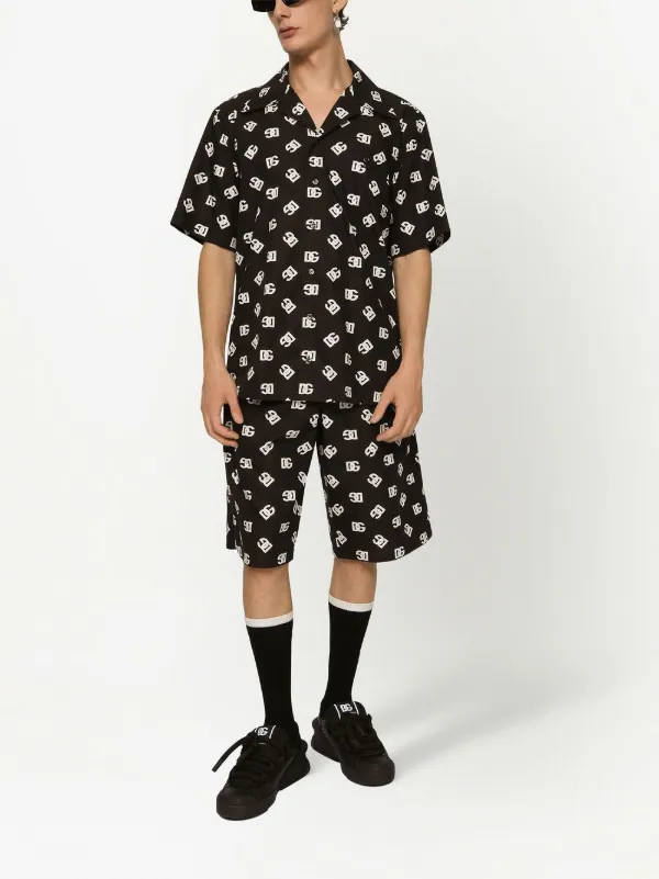 Dolce & Gabbana モノグラム バミューダショーツ | ブラック | FARFETCH JP