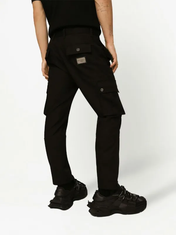 パンツ DOLCE&GABBANA fade black Cargo Painter Dolce & Gabbana logo-tag Cargo Trousers | Black | FARFETCH CA