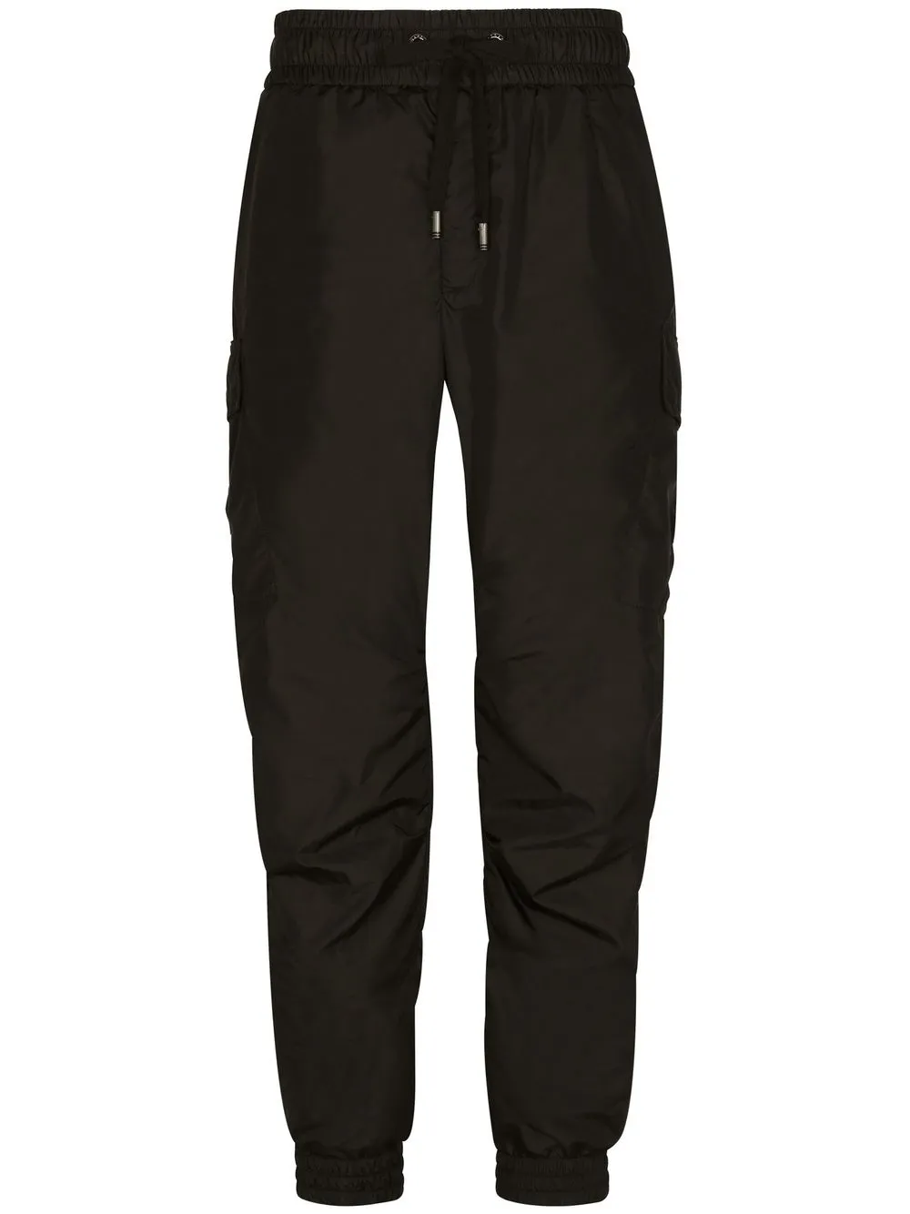 Dolce & Gabbana Tapered Cargo Track Trousers In Black