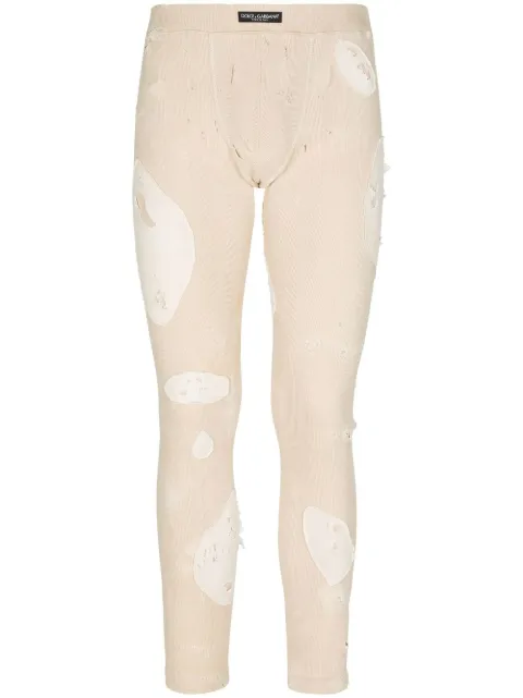 Dolce & Gabbana distressed skinny-cut jeans