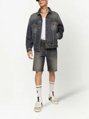 【DOLCE&GABBANA】ストーンウォッシュ デニムショーツ メンズ Dolce & Gabbana（ドルチェ＆ガッバーナ）メンズ デニムショート