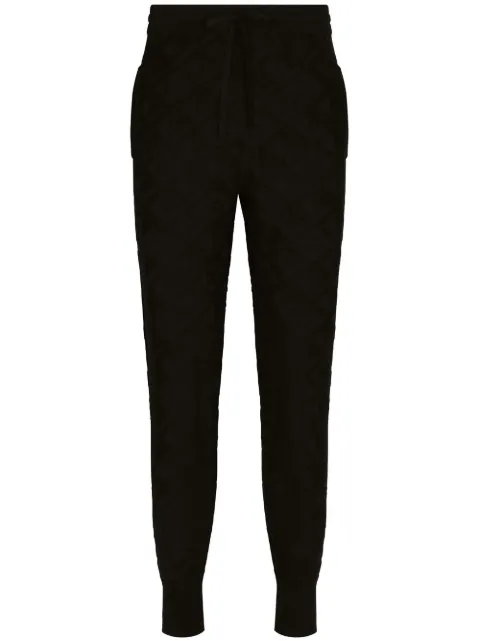 Dolce & Gabbana 3D-jacquard silk track pants