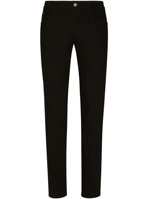 Jean skinny à logo appliqué - Dolce & Gabbana - Modalova