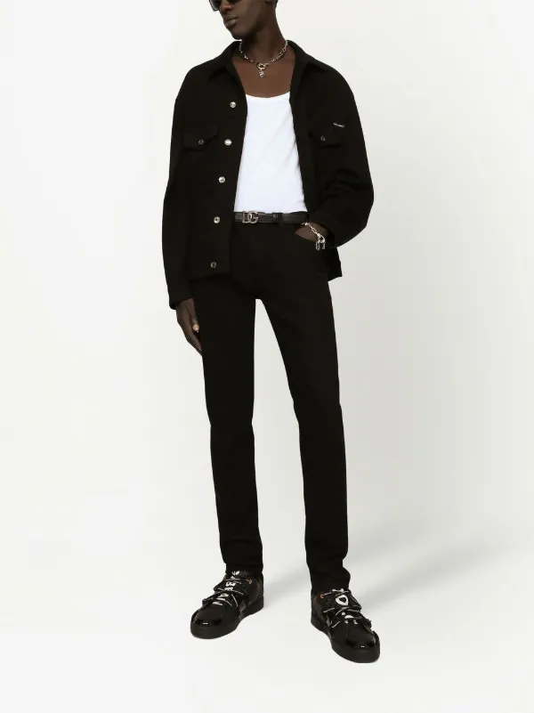 Dolce & Gabbana スキニーデニム ホワイトブラック Dolce & Gabbana スキニージーンズ | ブラック | FARFETCH JP