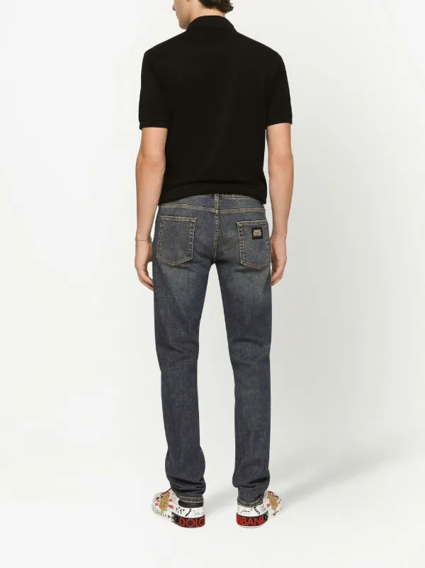 Dolce & Gabbana logo-appliqué Skinny Jeans | Blue | FARFETCH