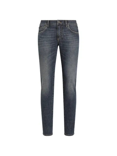 Dolce & Gabbana logo-appliqué skinny jeans