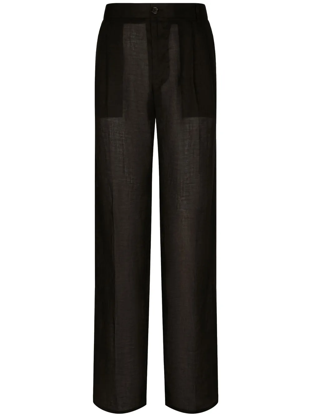 Dolce & Gabbana Flared Tailored-cut Trousers In Black