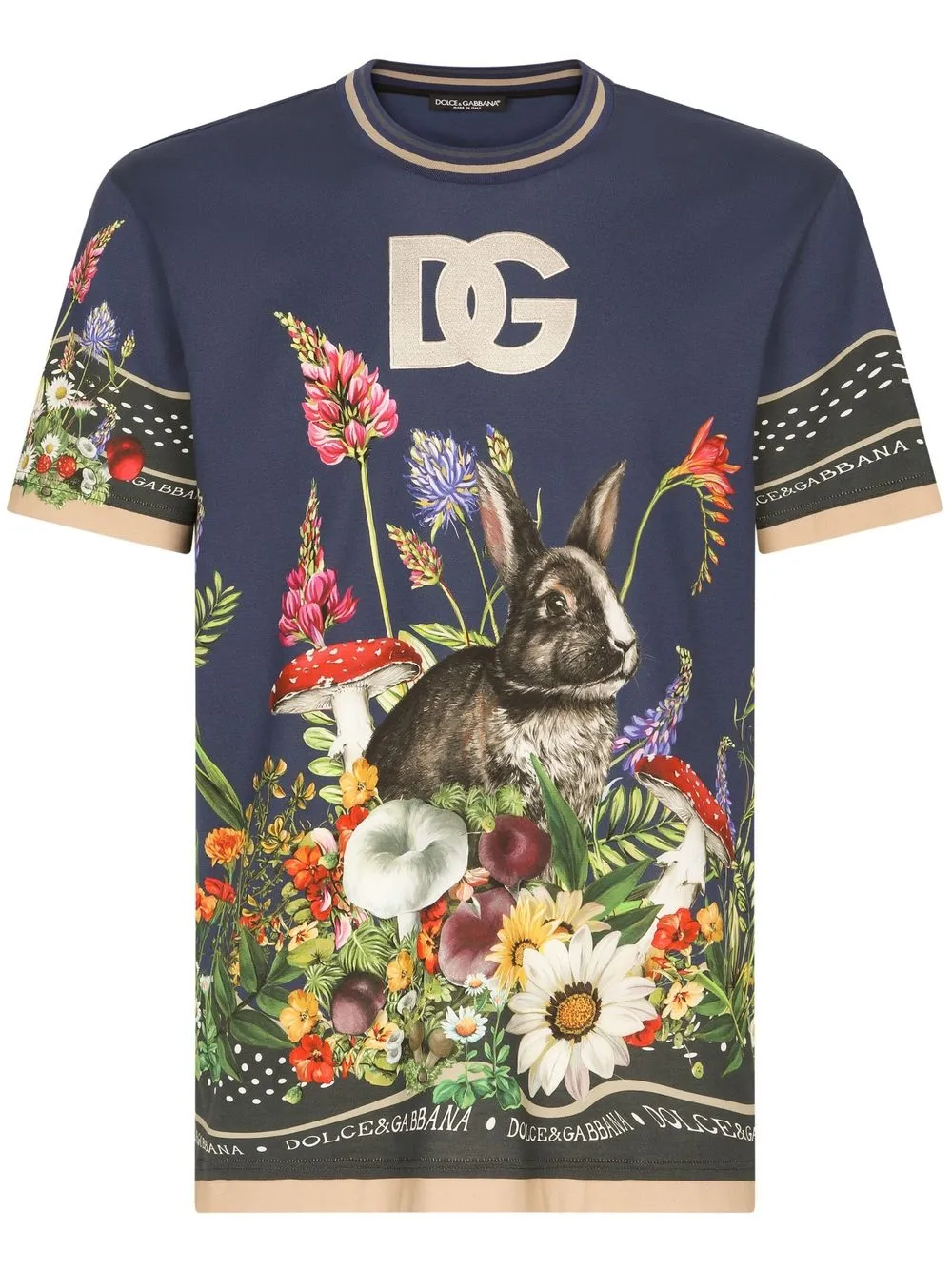 

Dolce & Gabbana playera manga corta con estampado gráfico - Azul