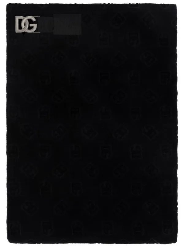 D&Gビーチタオル Dolce & Gabbana DGモノグラム ビーチタオル | ブラック