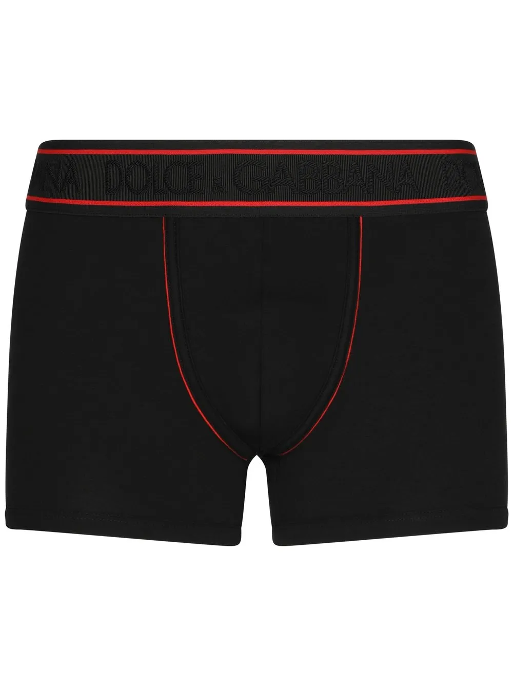 

Dolce & Gabbana logo-waist cotton boxer briefs - Black